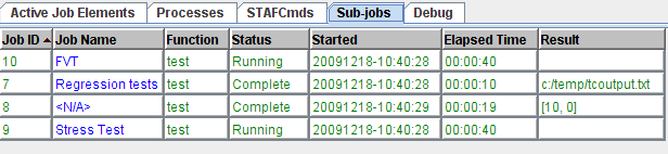 STAX Monitor Properties window