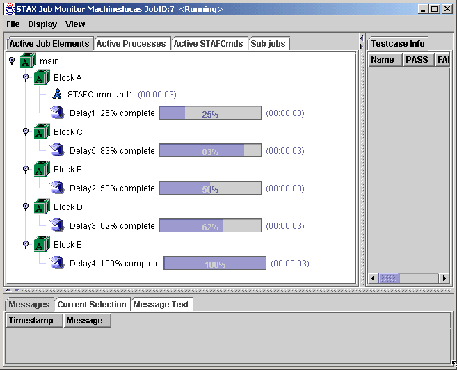 Delay Element in Active Job Elements Panel